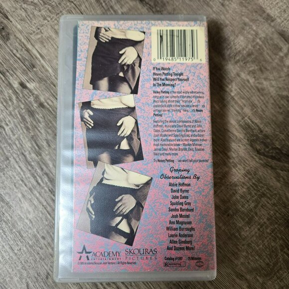 Vintage "Heavy Petting" VHS Tape 1992 Academy Skouras Pictures - Picture 3 of 9